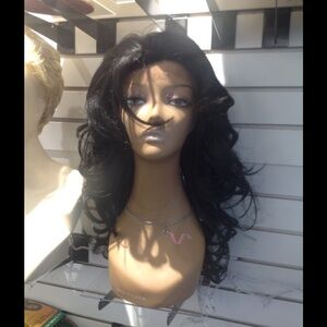 Black wig Lacefront 3 inch Freepart wig curly wig